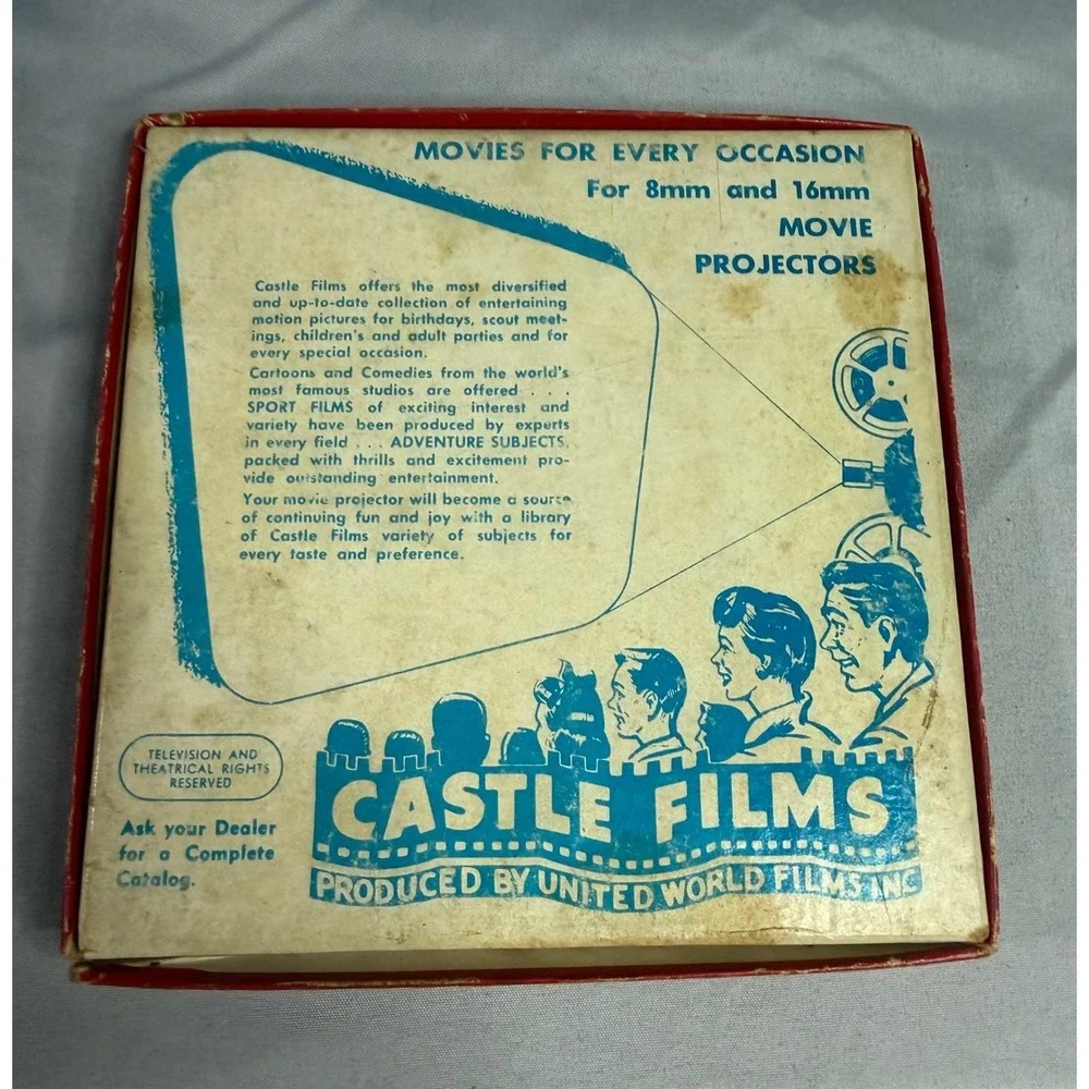 Vintage Castle Films Battle of the Giants 8mm Movie Reel No 1014 Sci-Fi Monster